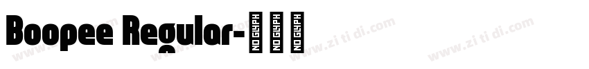 Boopee Regular字体转换